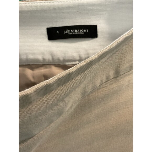 🤎 LOFT Julie Fit Khaki Ankle Pants – Size 4, Work/Travel Ready - Picture 4 of 6